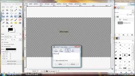 برنامه ویرایش عکس رایگان گیمپ Gimp درس 91 نوشته سه بعدی 3D text