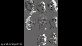 speed painting Facial expressions