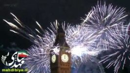 آتش بازی لندن در روز سال نو London Fireworks on New Years Da