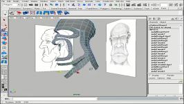 آموزش مدلسازی سر 8  MAYA head plan modeling
