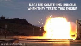 NASA slow motion rocket engine test