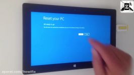 راهنمای ریست  در تبلت مایکروسافت سرفیس  راهنمای تعمیر
