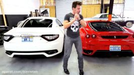 Maserati VS Ferrari sound parison exhaust clip revving motor exotic cars