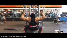 Shawn Rhoden Hits Poses During Arnold Classic 2018 Prep