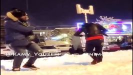 رقص کامی یوسفی در برف