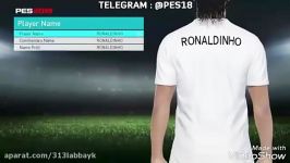 اموزش ساخت رونالدینیودر PES2018درخواستی