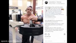 Castleberry Weighs his Plates before lifting them