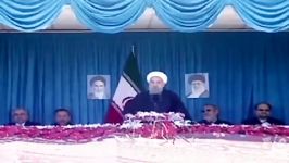 سخنرانی تند حسن روحانی در رابطه حمایت ترامپ اعتراضات مردم ایران در سیرجان