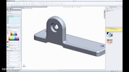 آموزش سالیدورک SOLIDWORKS Applying Colors to Parts