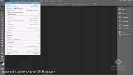 آموزش فتوشاپ بخش دوم ایجاد، ذخیره باز کردن پروژه
