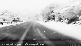 برف زمستانی در جاده توسکستان  استان گلستان