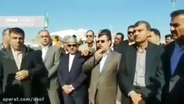 گاف استاندار هرمزگان هنگام سخنرانی