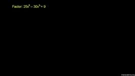 31 Factoring perfect squares  4th degree polynomial