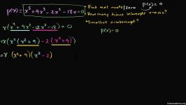 37 Finding zeros of polynomials