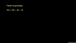 26 Factoring two variable quadratics  grouping