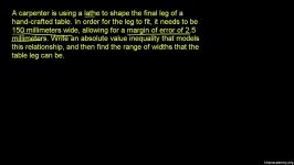 15 Absolute value inequalities word problem