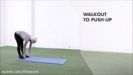 Walkout to Push Up Bodyweight Training Exercise