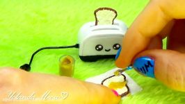 Miniature DIY Kawaii Toaster and Toast actually rise for Dollhouse  YolandaMeow♡