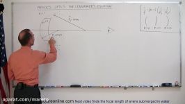 Physics  Optics Lensmakers Equation 2 of 5