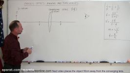 Physics  Optics Lenses 1 of 4 Converging Lens