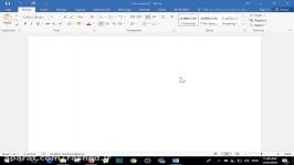آشنایی محیط نرم افزار word 2016