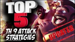 Top 5 Best TH9 Attack Strategies Updated for Clan Wars  3 Star Attacks  Clash of Clans