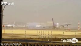 حادثه برای هواپیمای غول پیکر مسافری A380 هنگام فرود