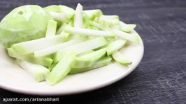 How To Cook Kohlrabi Rice  طرز تهیه کلم پلو شیرازی