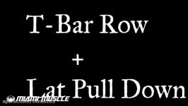 Back Superset T Bar Rows + Lat Pull Down