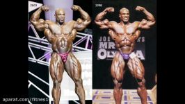 Ronnie Coleman  1998 Mr. Olympia vs. 2003 Mr. Olympia  Photo Comparison