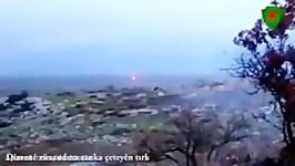 حمله کردهای عفرین موشک ضد زره به تانک ارتش ترکیه