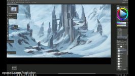 Winter Castle  Speedup Environment painting