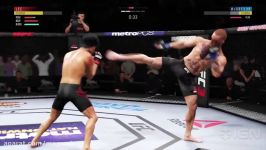 گیم پلی UFC 3  بروس لی مقابل کانر مک گرگور