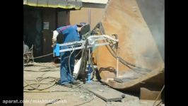 COR MET welding a Slag Pot with a 14mm diameter electrode