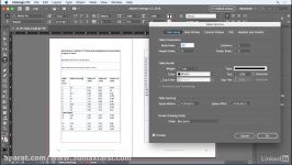 قالب بندی جدول indesign cc Formatting table ایندیزاین