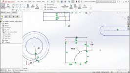 سالیدورک solidworks Trimming extending portions sketch