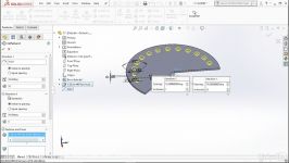 ساخت پترن دایره ای solidwork circular patterns سالیدورس