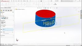 آموزش تصویری سالیدورکس SOLIDWORKS Making swept cuts