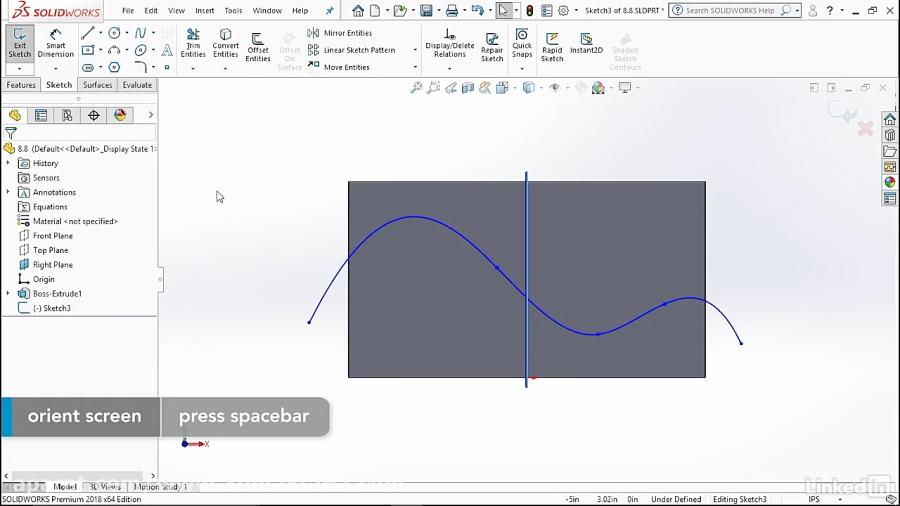 ابزار باندری بیس سالیدورک SOLIDWORKS Boundary BossBase