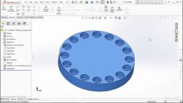 ساخت الگوی دایره ایsolidworks circular patterns سالیدوک