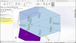 ایجاد سوراخ خودکار سالیدورک solidworks Positioning hole