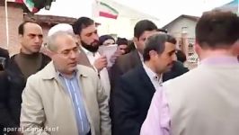 ادای احترام احمدی نژاد به مقام شامخ شهید مدافع حرم