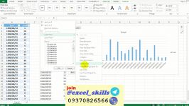 آموزش رسم نمودار برای داده های بین دو تاریخ در اکسل  علیرضا عابدی