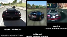 Fate Race vs Real Racing 3 vs Asphalt 8