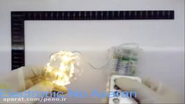 کلیپ بررسی ریسه LED Micro ده متری باتری خور ریموت IR