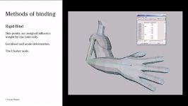 آموزش پوست دهی به اسکلت انیمیشن سازی caracter 1 skinning