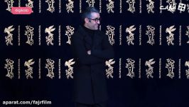 پژمان جمشیدی روی فرش قرمز جشنواره فیلم فجر
