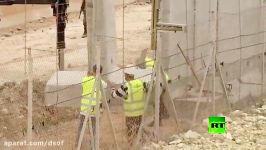 آغاز ساخت دیوار حائل بین مرز اسرائیل لبنان