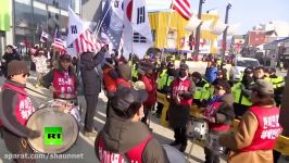 RAW Clashes erupt at rally against N. Korean presence at Winter Olympics