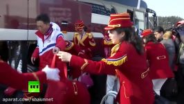 RAW N. Korean cheerleading squads arrive at Olympic village